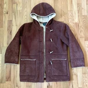 Ralph Lauren Sherpa Faux Suede Brown Jacket